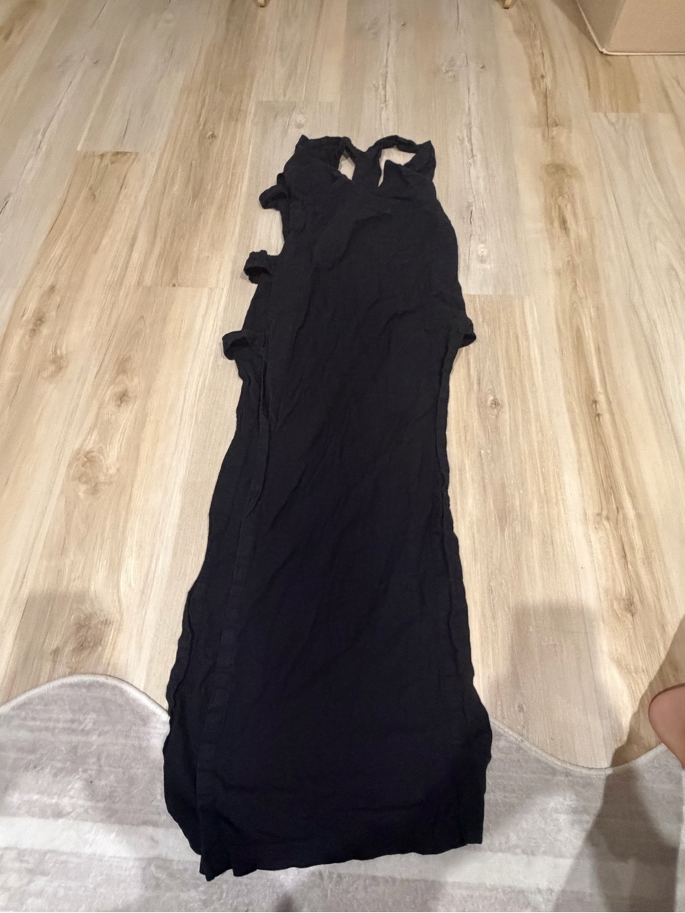 Sleeveless Black Maxi Dress - Sleek Everyday Style
